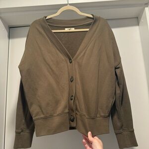 Madewell Olive Cardigan EUC